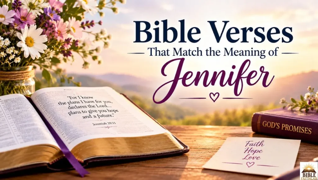 Bible Verses That Match the Meaning of Jennifer